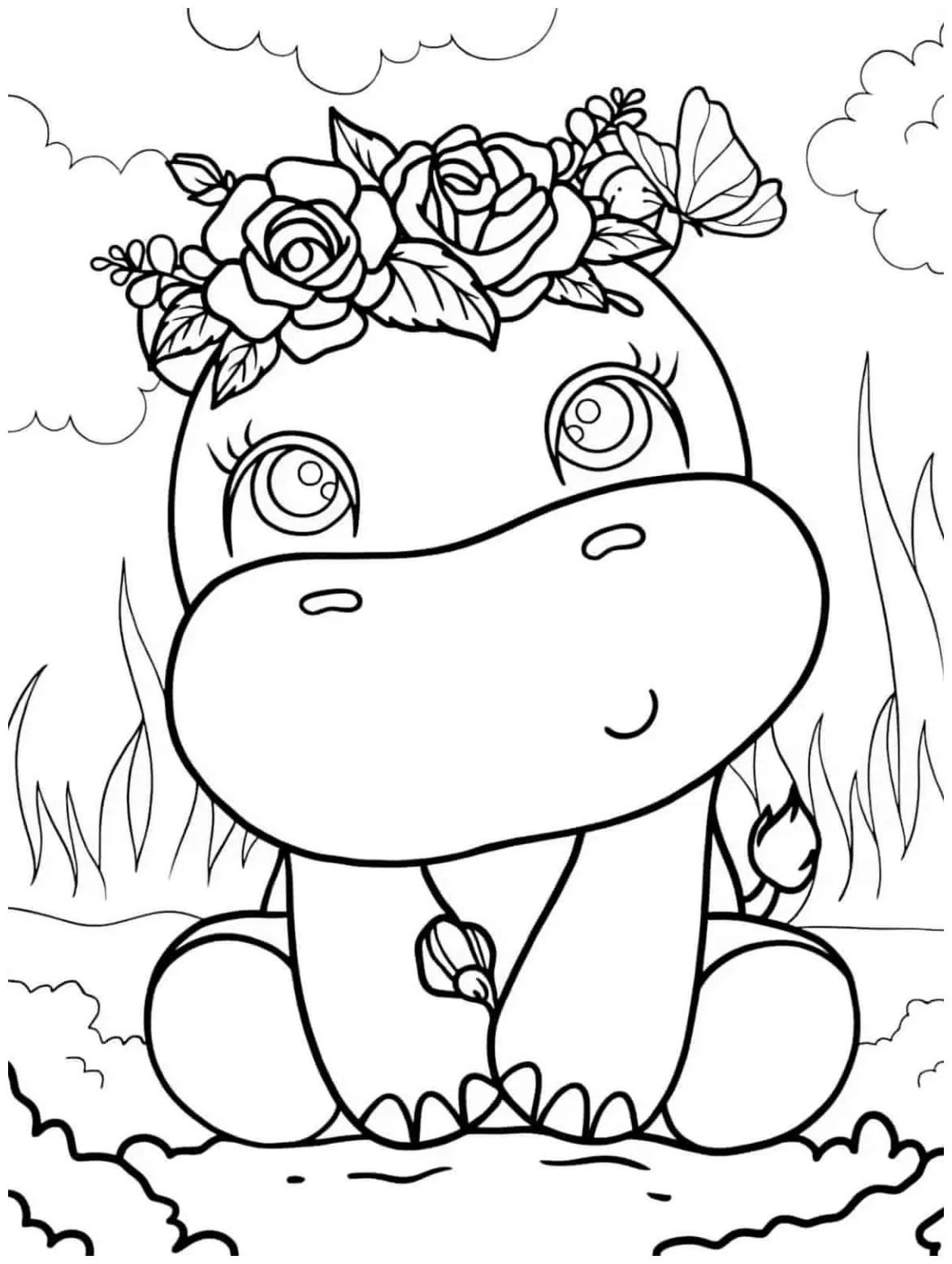 27+ free pdf hippo coloring pages 🦛🎨 coloringpagesforkids