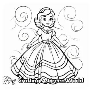 Dress coloring pages free & printable!