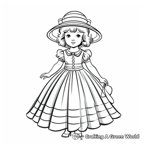 Dress coloring pages free & printable!