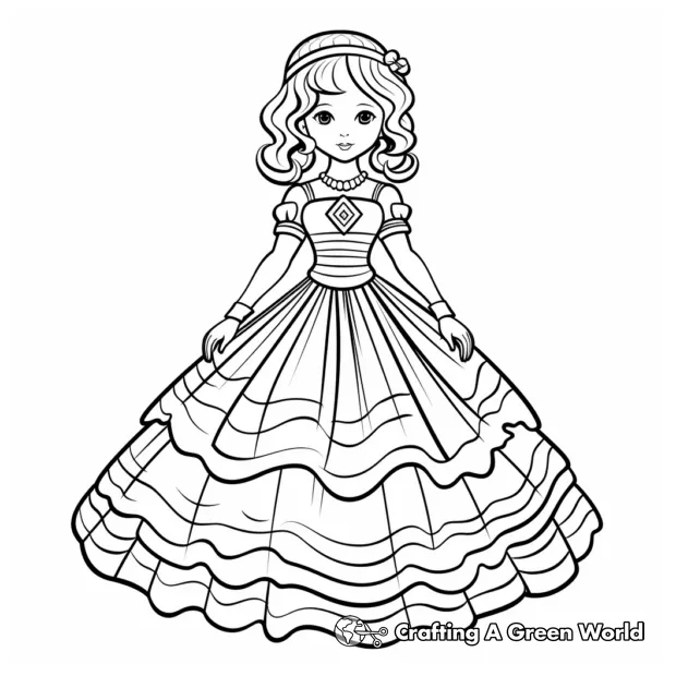 Dress coloring pages free & printable!
