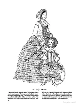 Fashions of the old south coloring book the height of fashion cool