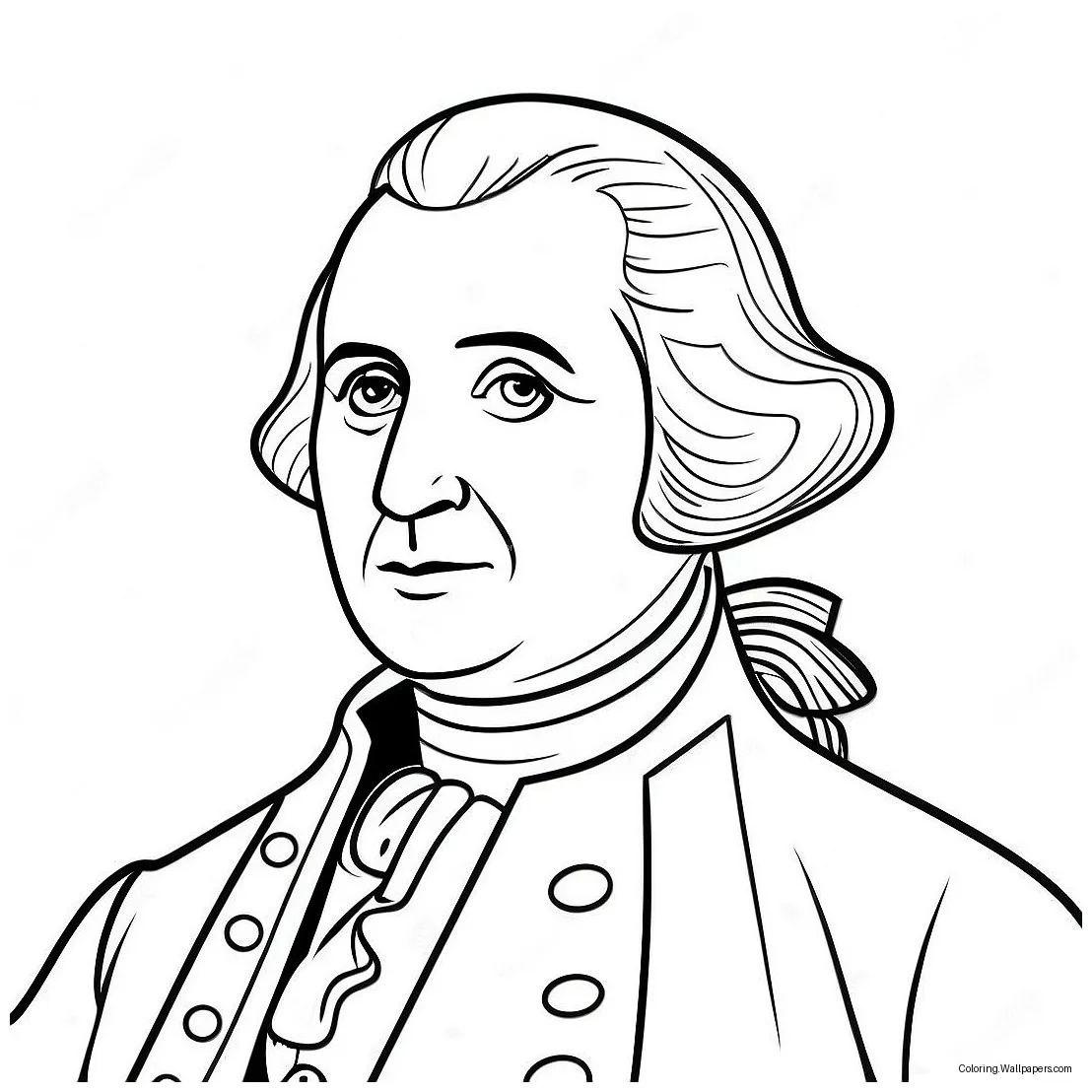 George washington 37193-29418 printable coloring page