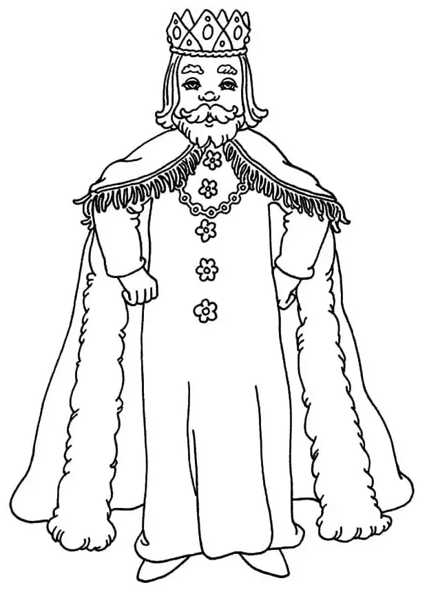 King Coloring Page
