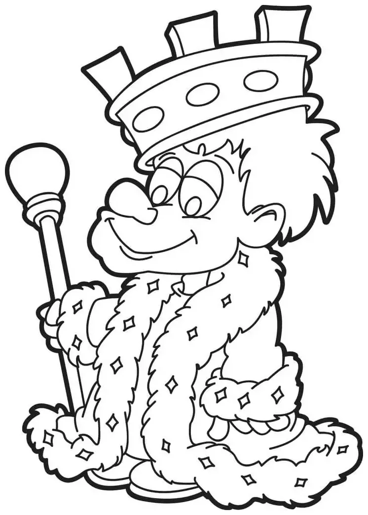 King coloring page