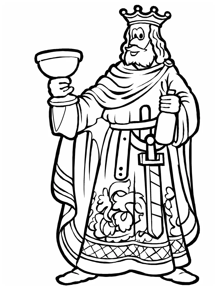 King Coloring Pages For Kids & coloring book.