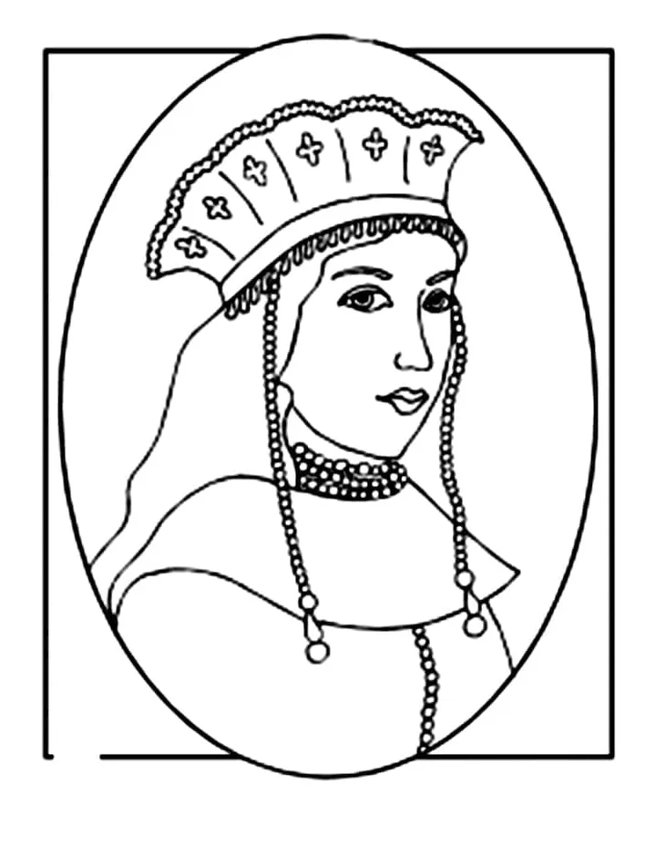 Queen Portrait coloring page - Download, Print or Color Online for Free