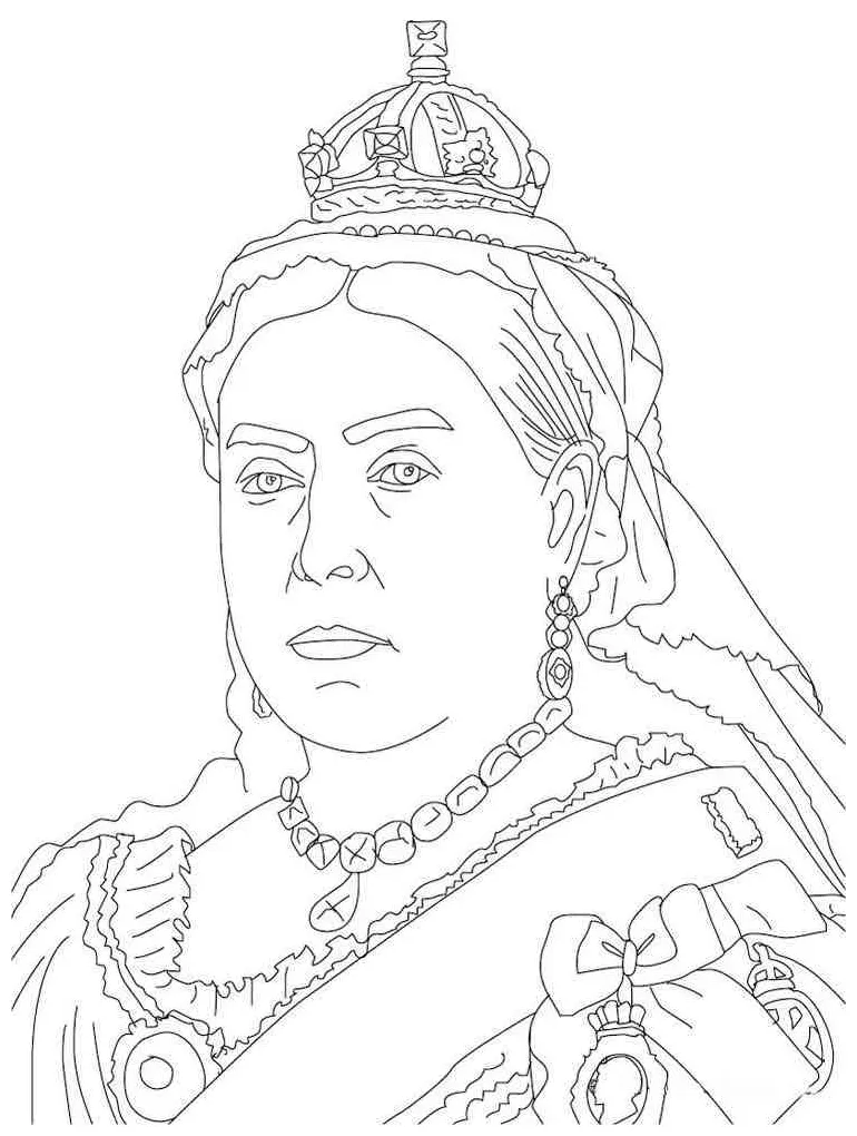 Queen coloring pages