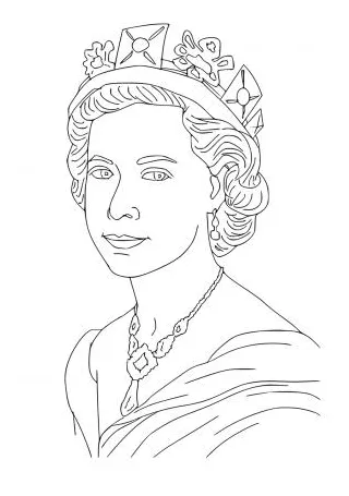 4 Free Printable Queen Coloring Pages for Adults and Kids - Lystok.com