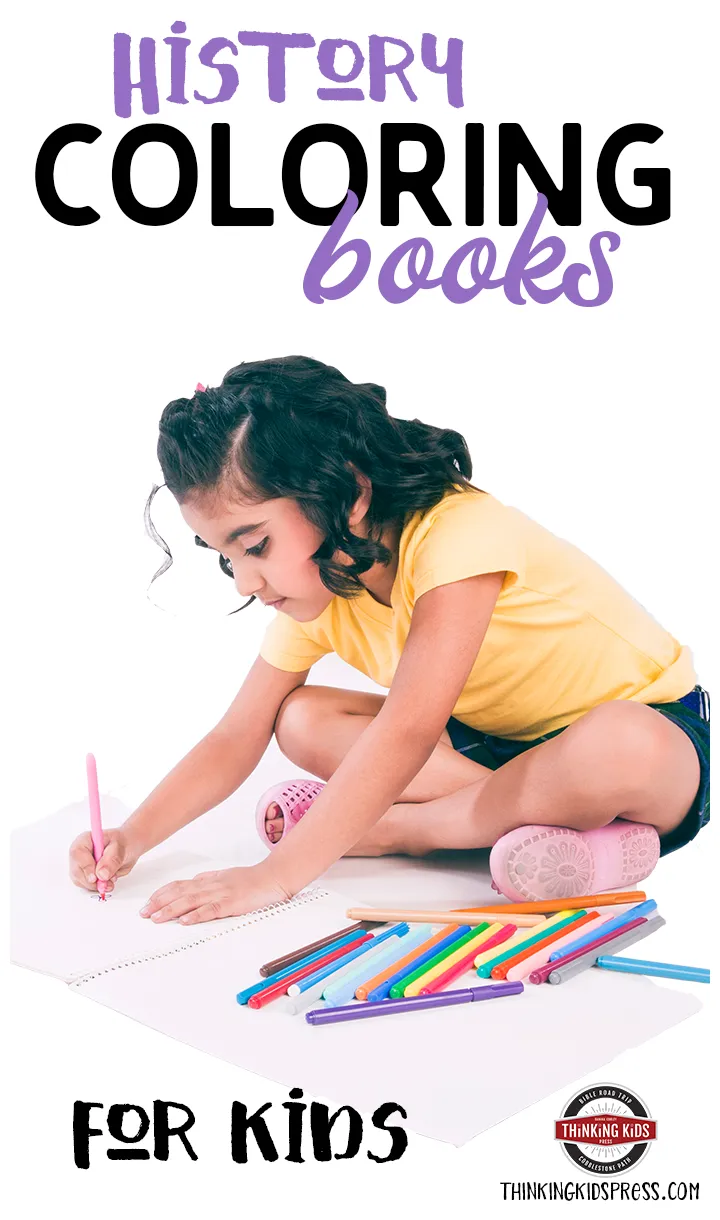 History coloring books for kids thinking kids