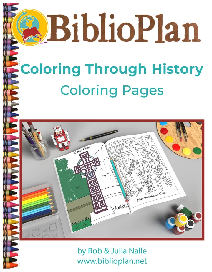 Coloring through history coloring pages biblioplan store biblioplan