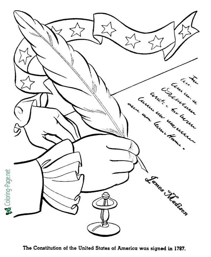 American history for kids coloring pages