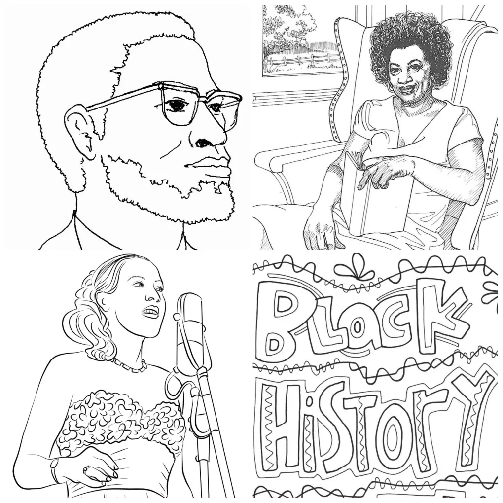 Black history coloring coloring pages