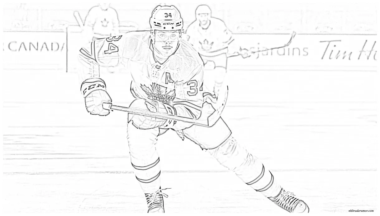 Nhl logo coloring home