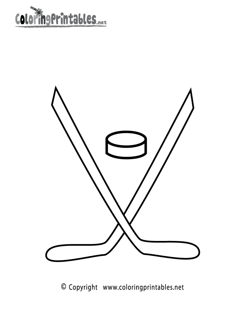 A free sports coloring printable