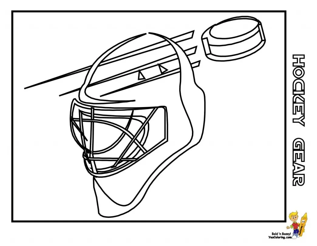 Hockey stick coloring page at getcolorings free printable