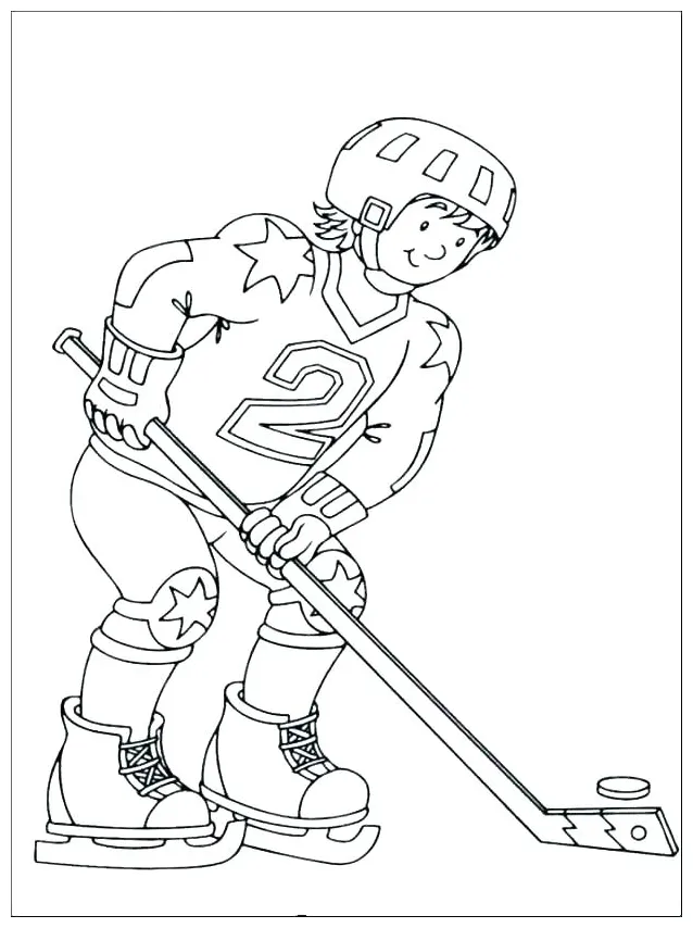 Hockey stick coloring page at getcolorings free printable