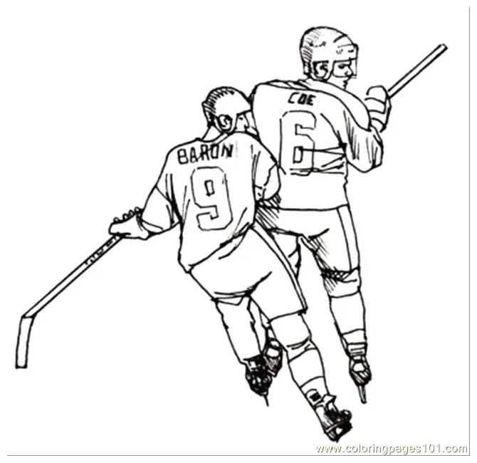 Hockey stick coloring page at getcolorings free printable