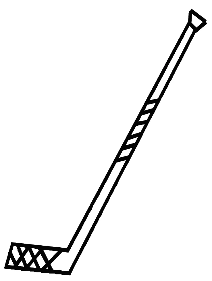 Hockey stick sports coloring pages & coloring book