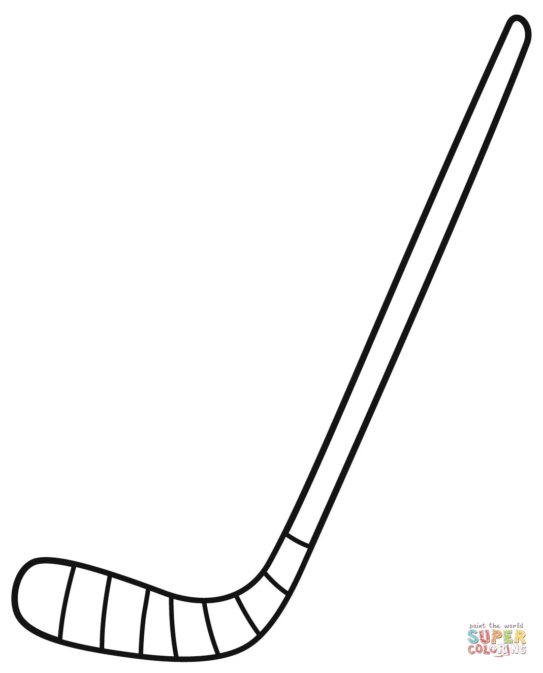 Ice hockey stick coloring page free printable coloring pages
