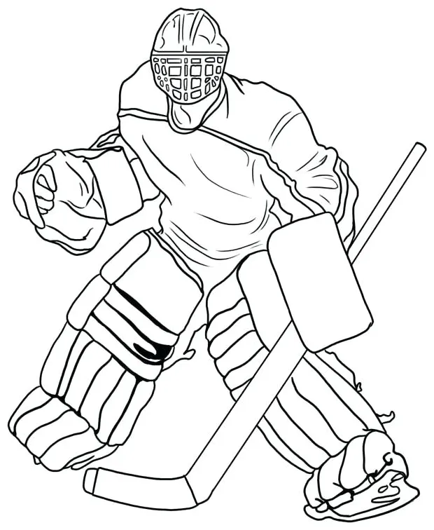 Hockey stick coloring page at getcolorings free printable