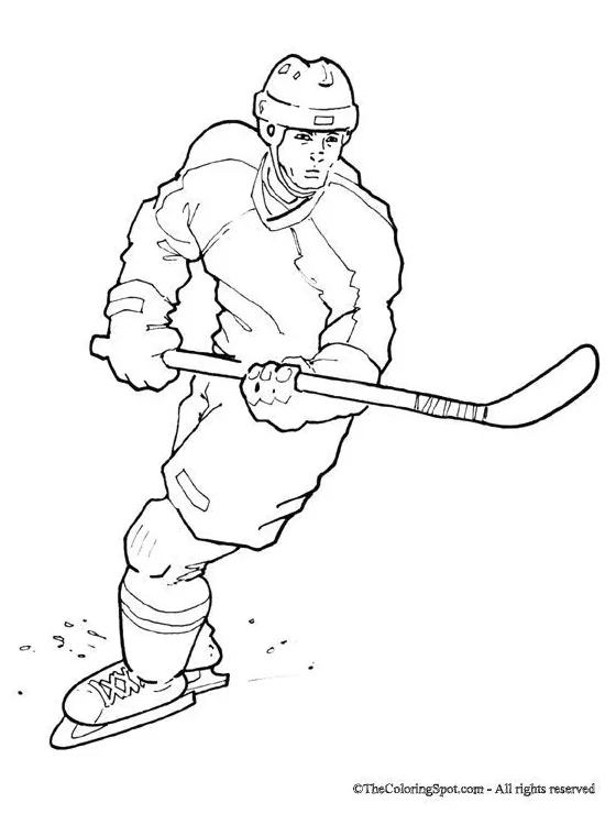 Hockey stick coloring page at getcolorings free printable
