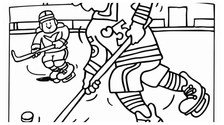 Hockey stick coloring page at getcolorings free printable