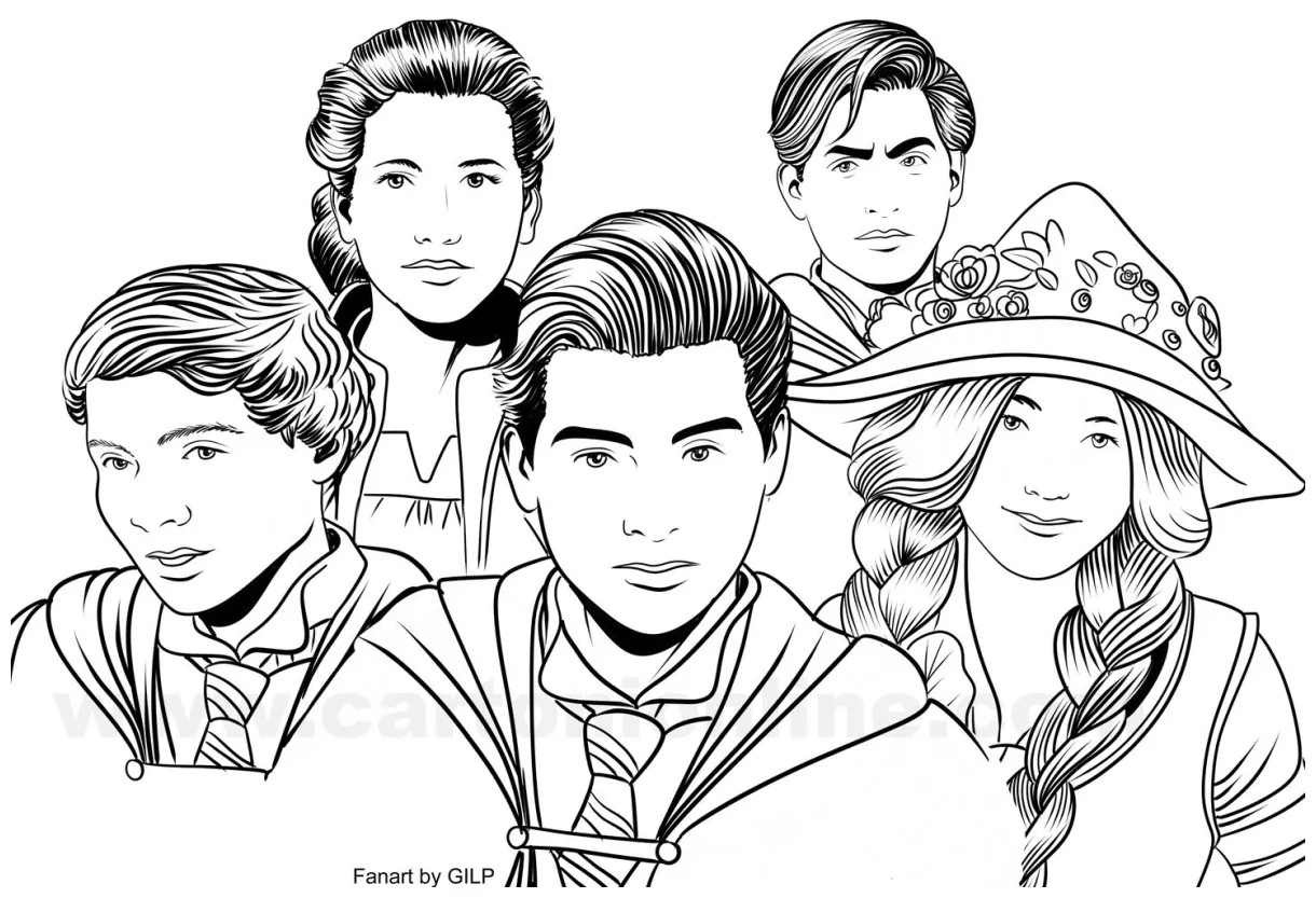 Hogwarts legacy coloring page