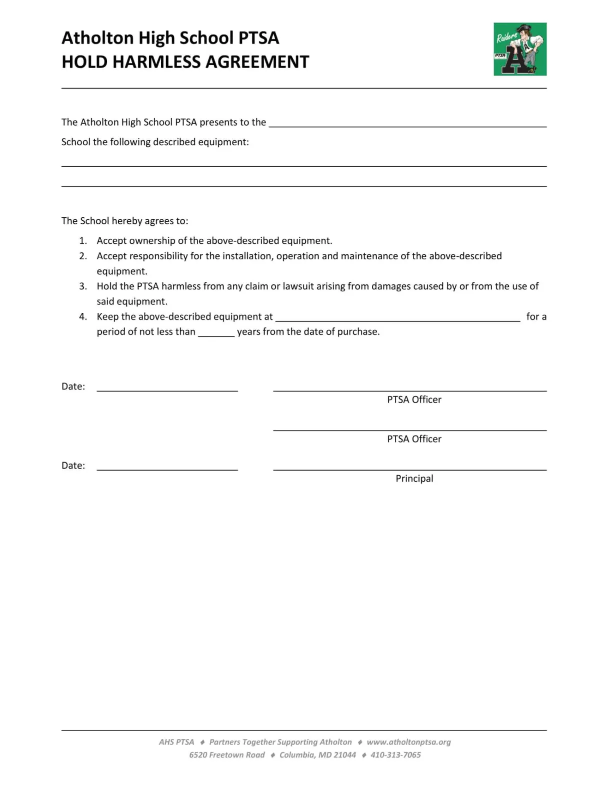 Free Printable Hold Harmless Agreement Templates [PDF, Word] Real Estate