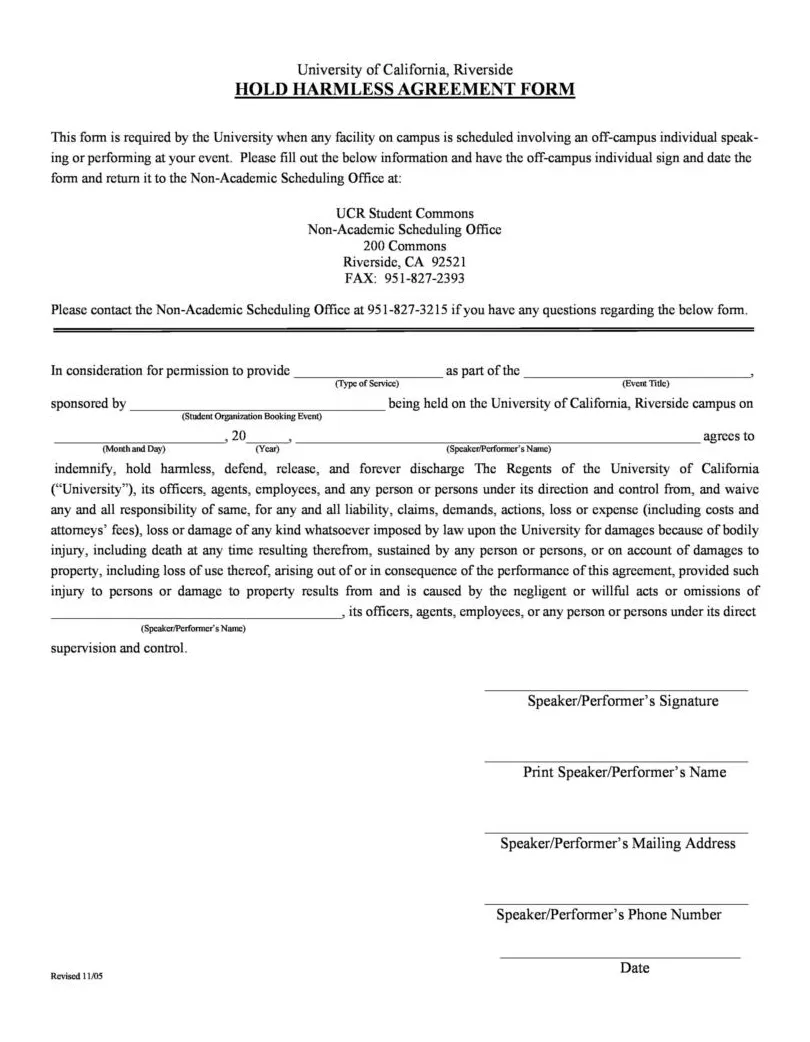 40+ Hold Harmless Agreement Templates (Free) ᐅ TemplateLab