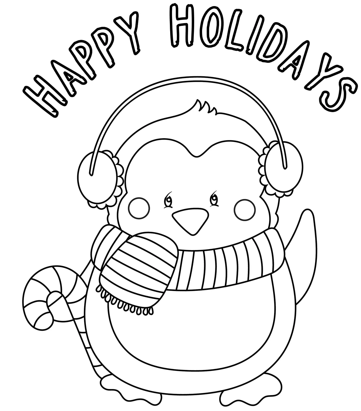 Holiday coloring bookmarks coloring pages