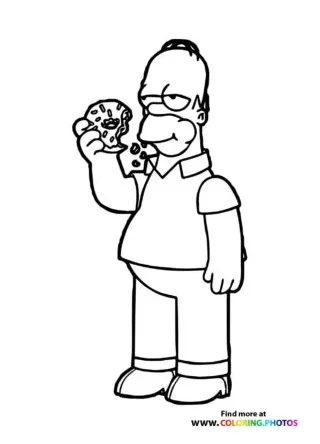The Simpsons Homer - Coloring Pages for kids
