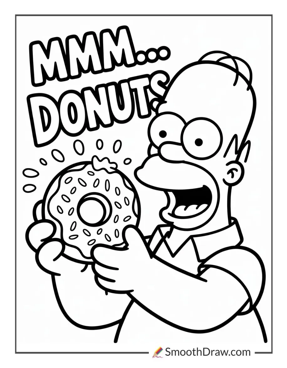 42 Donut Coloring Pages - Smooth Draw