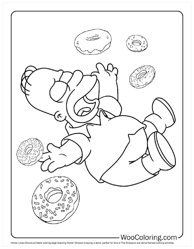 100+ Donut coloring pages (FREE) Printable PDF | Woo Coloring