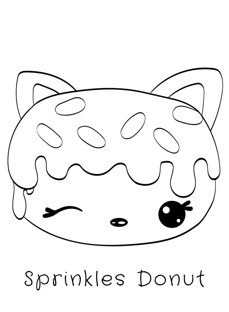 Donut Coloring Pages - Best Coloring Pages For Kids