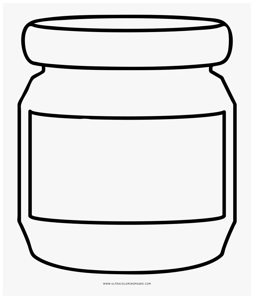 Empty jar coloring page ultra coloring pages