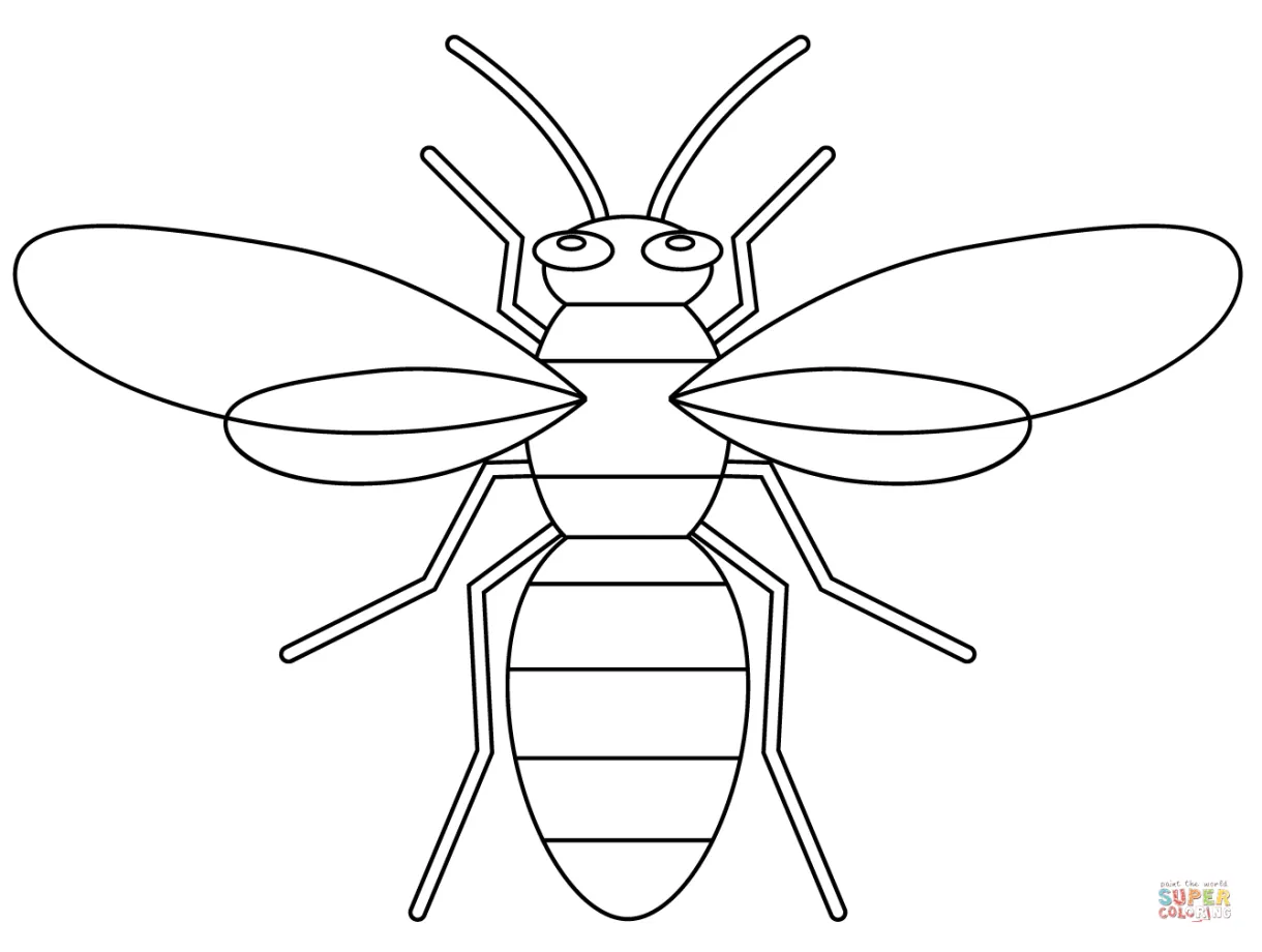 Hornet coloring page | Free Printable Coloring Pages