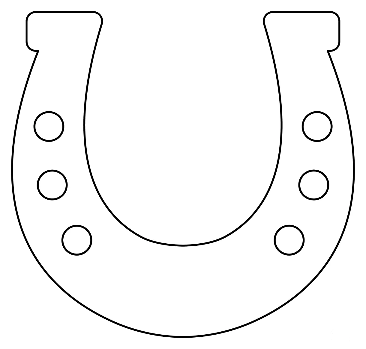 Horseshoe coloring page - ColouringPages