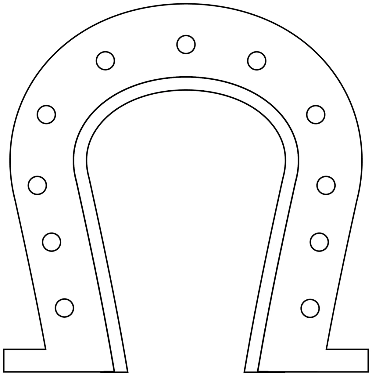 Horseshoe coloring page - ColouringPages