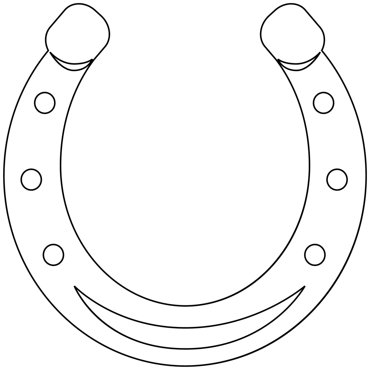 Horseshoe coloring page - ColouringPages