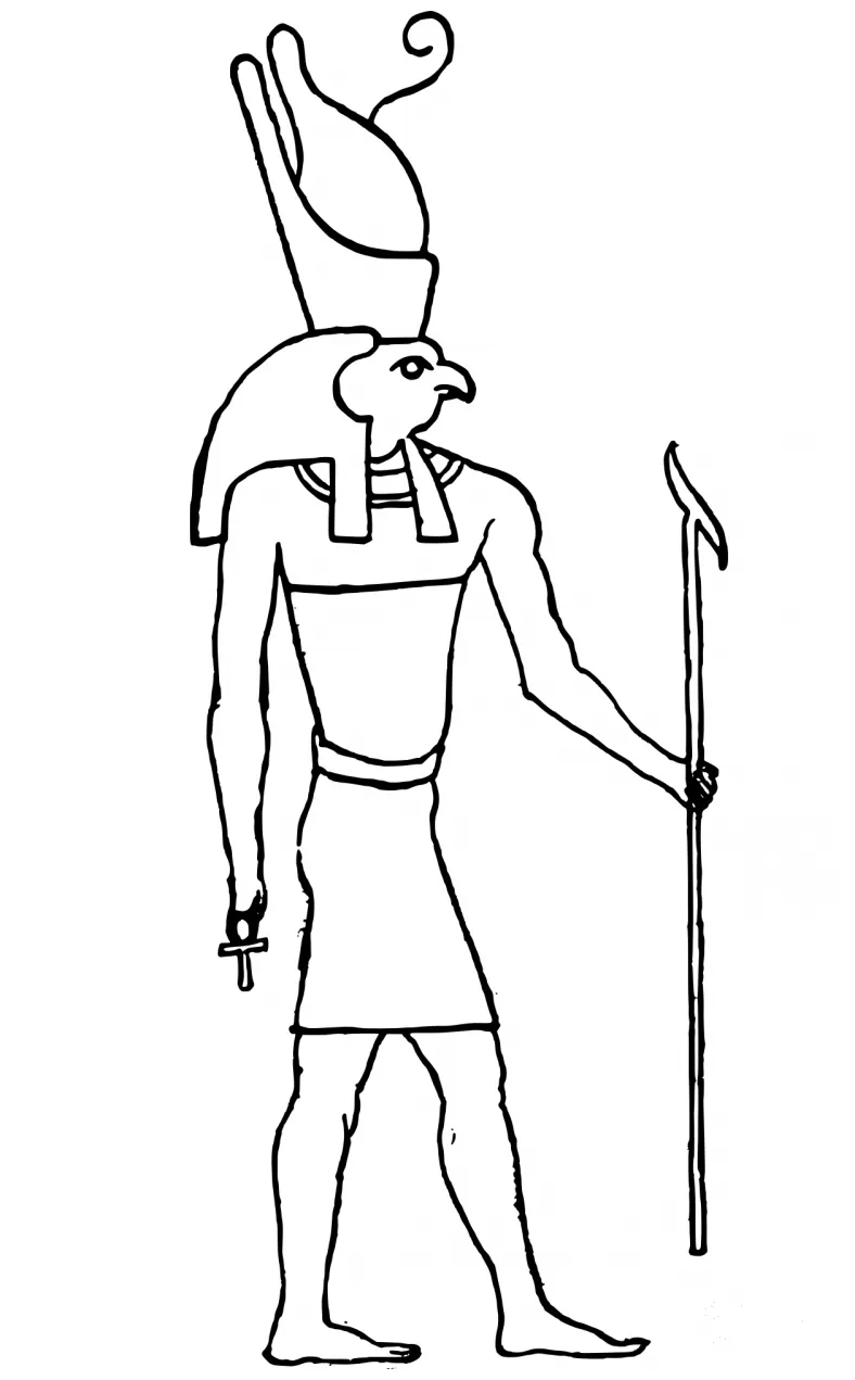 Horus coloring page - ColouringPages