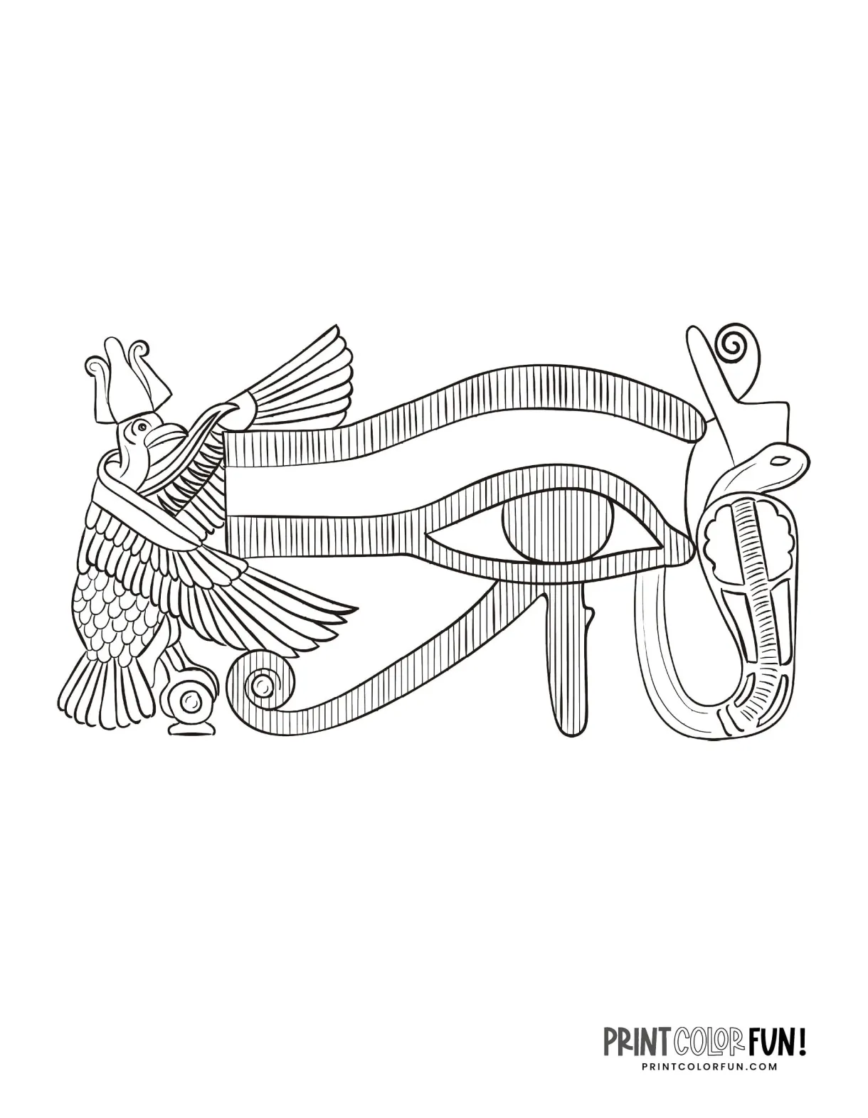 Horus Coloring Page Coloring Pages