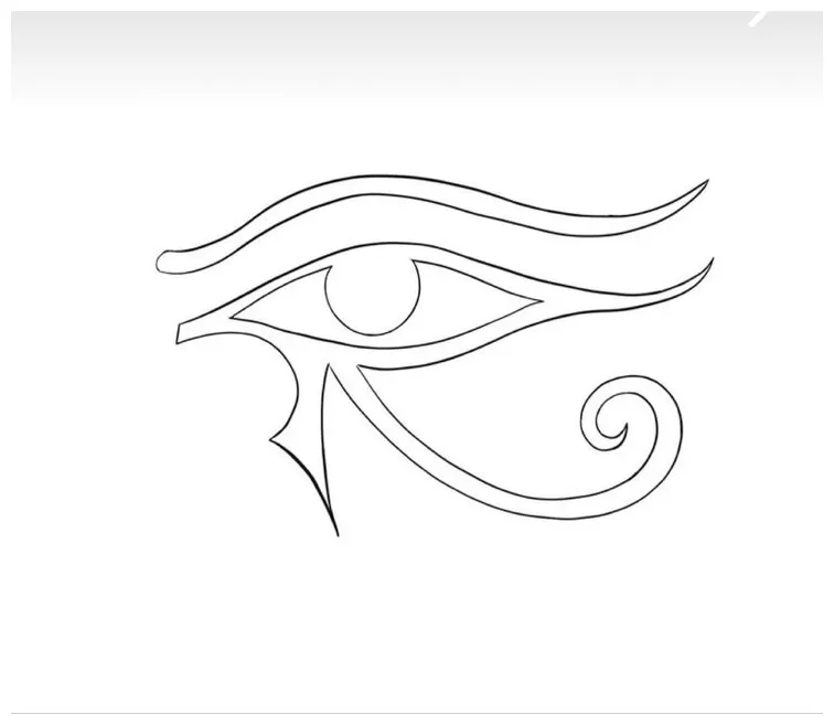 Eye of horus coloring page