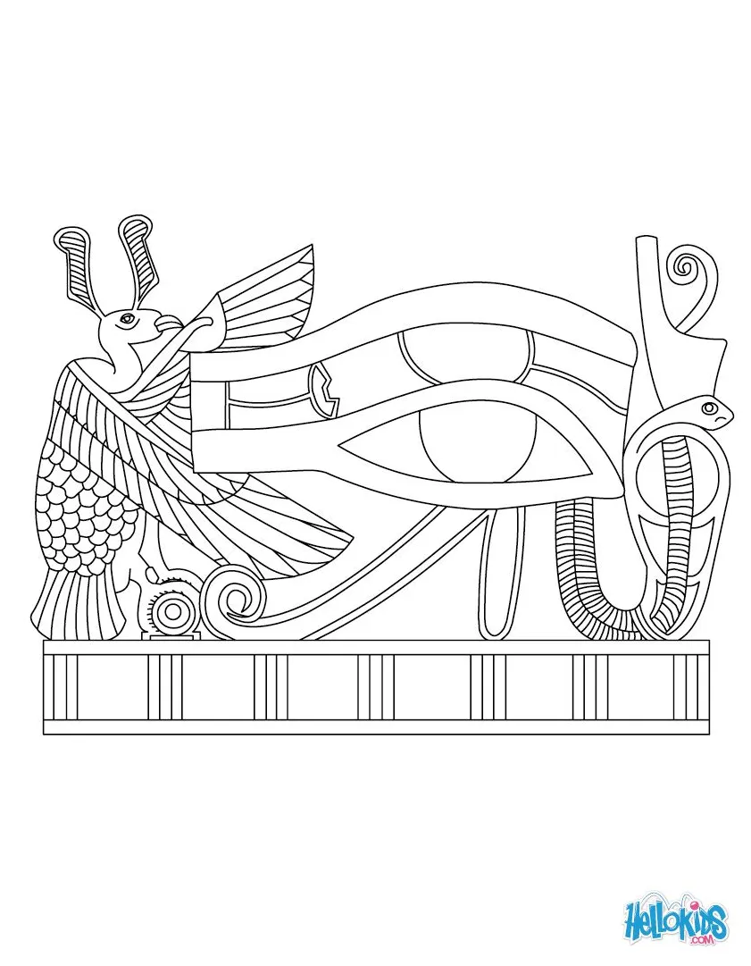 Eye of Horus Coloring Page | Coloring Pages