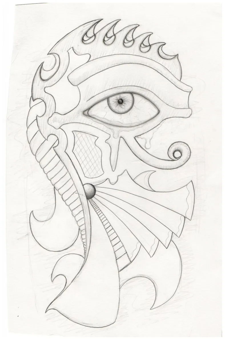 Eye of horus coloring page coloring pages