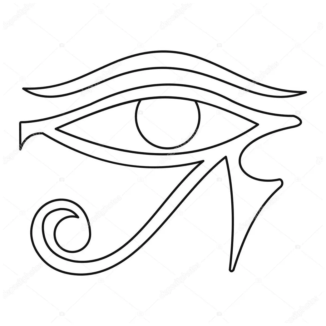 Eye Of Horus Coloring Page Coloring Pages