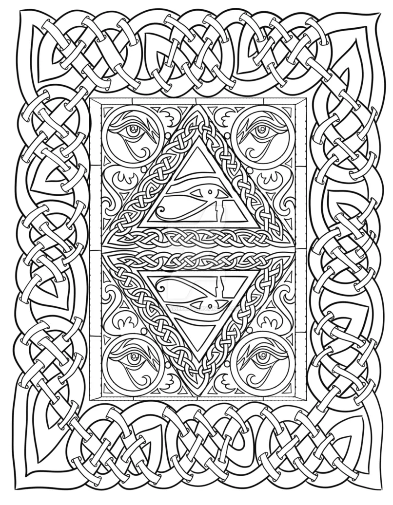 Eye of horus coloring page coloring pages