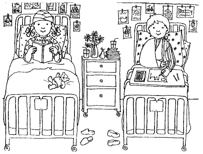 Printable hospital building