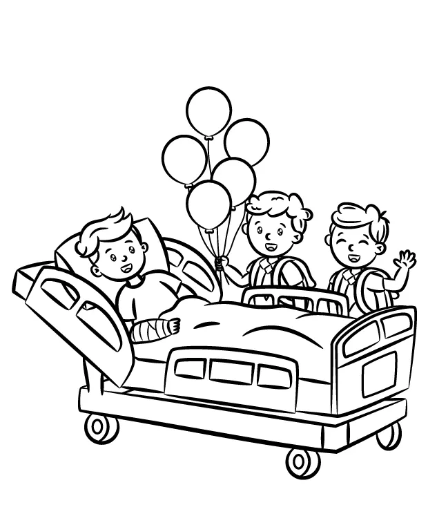 Hospital coloring pages [2025]