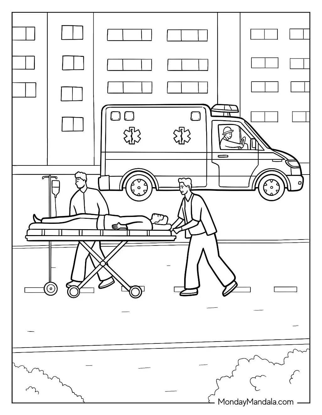Hospital coloring pages [2025]