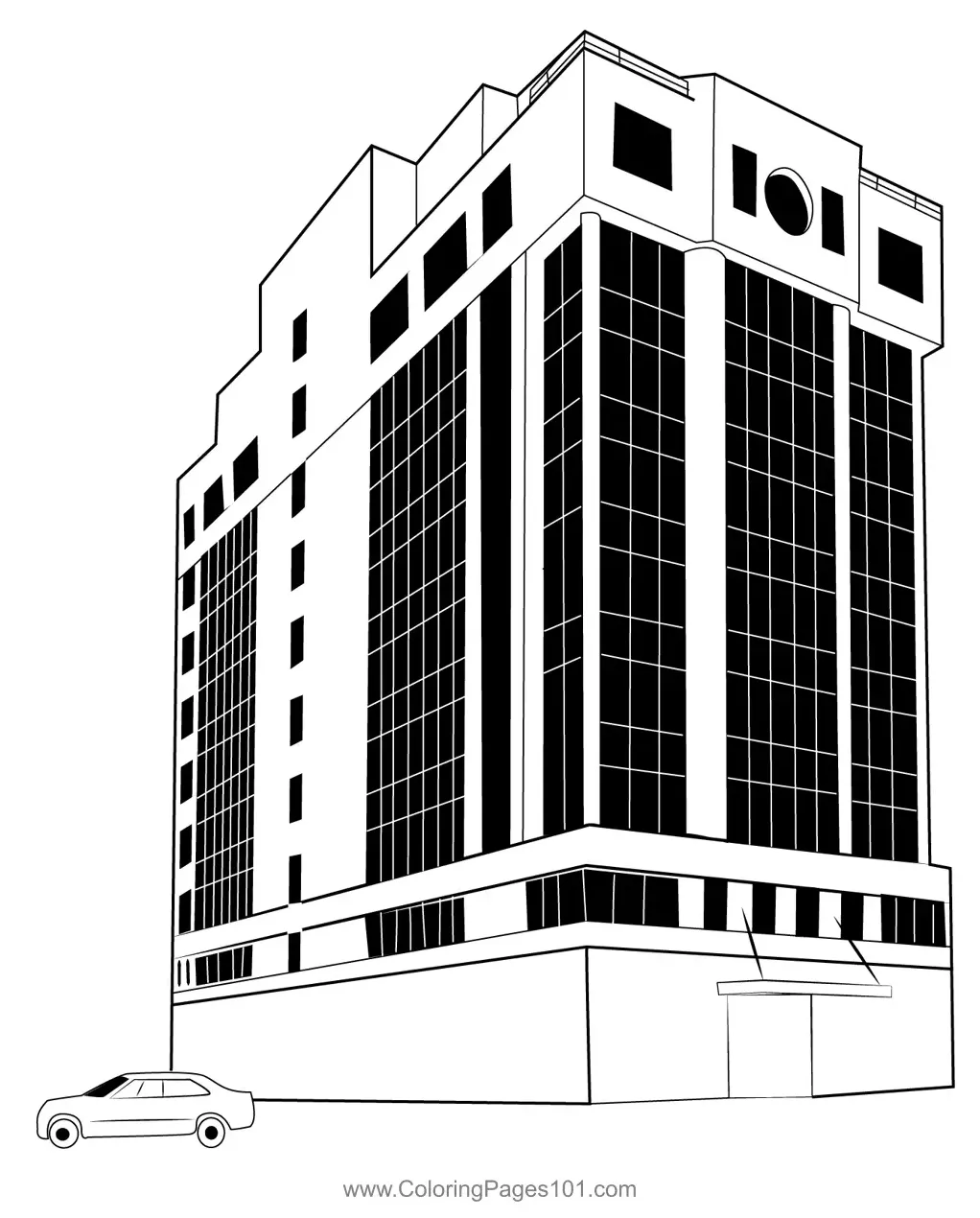 Hospital 4 coloring page for kids free hospitals printable coloring